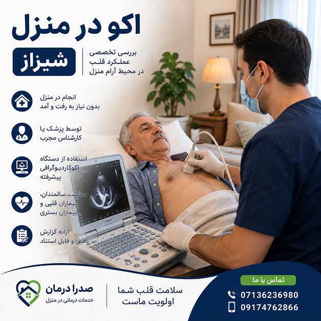 اکو قلب در منزل شیراز